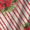 Poinsettia Ornate On Red by PI Creative Art Shower Curtain 71&#x22; x 74&#x22;
